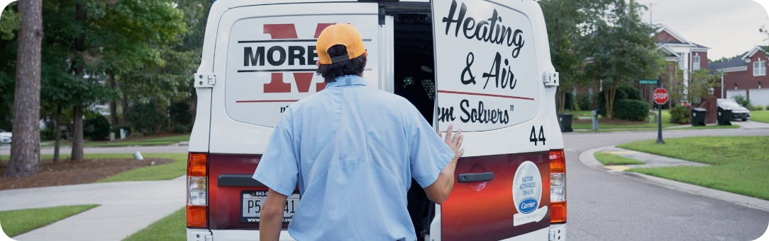 HVAC Technician Working