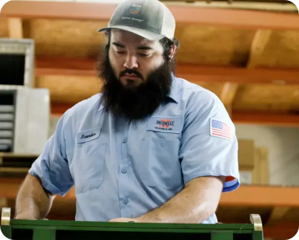 HVAC Technician Working